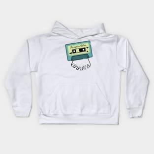 Retro cassette tape - The best years - Les plus belles années - blue Kids Hoodie